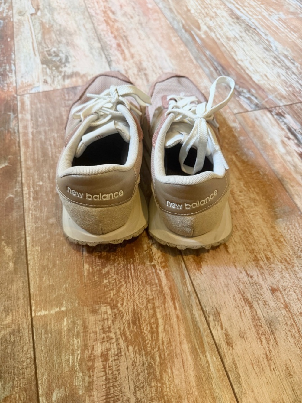 New Balance Women's Pink and Beige Runner Sneakers - Picture 3 of 3